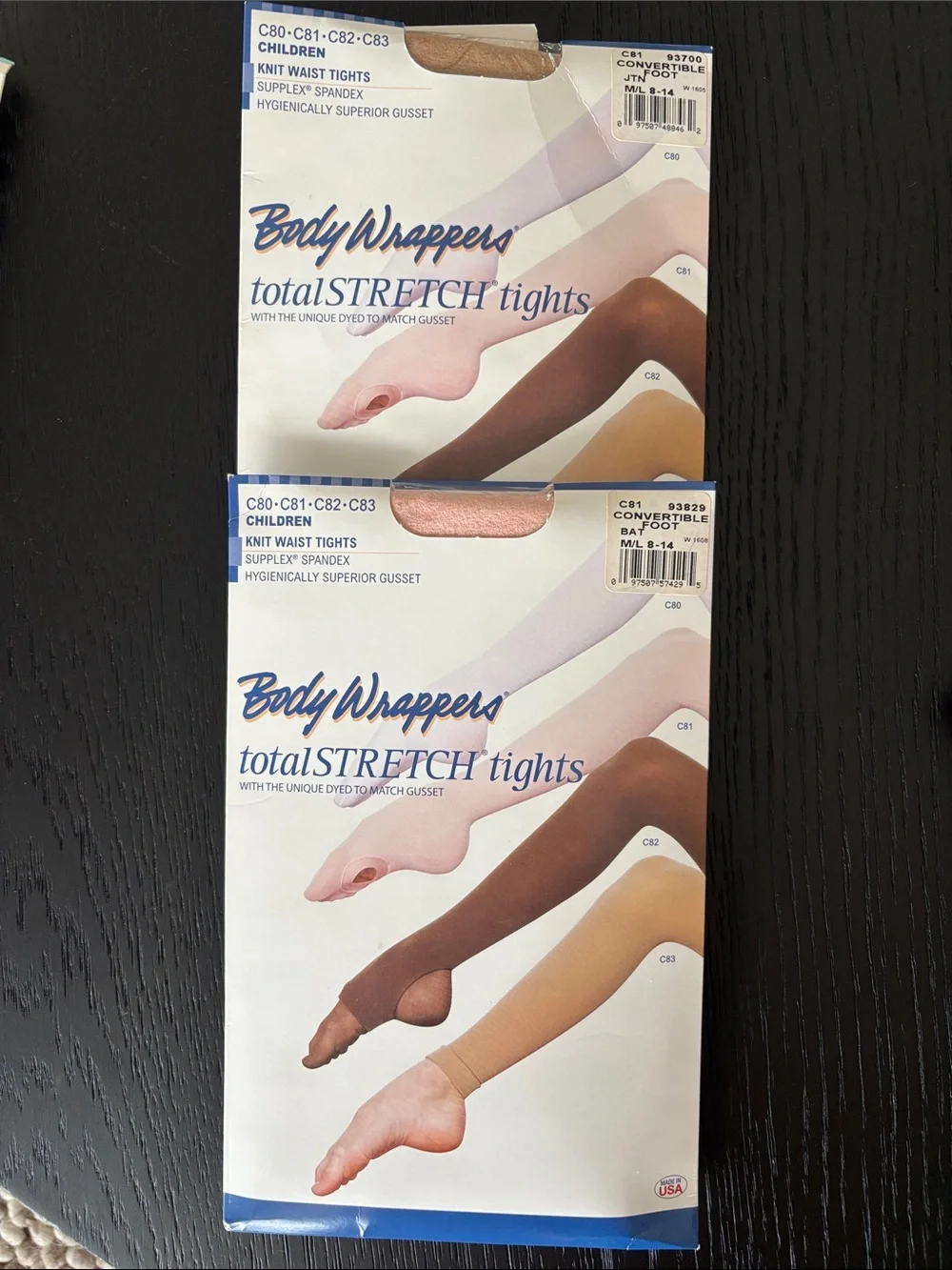 Body Wrappers Tights - Nude, ballet Pink
